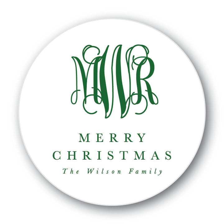 The Wilson Family Christmas Round Sticker