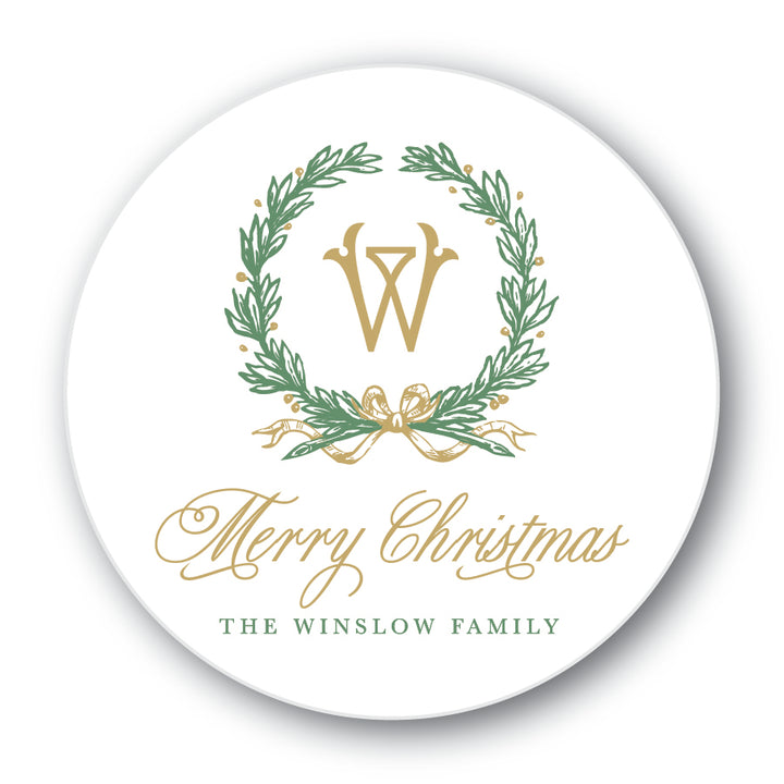 The Winslow Family Christmas Round Sticker