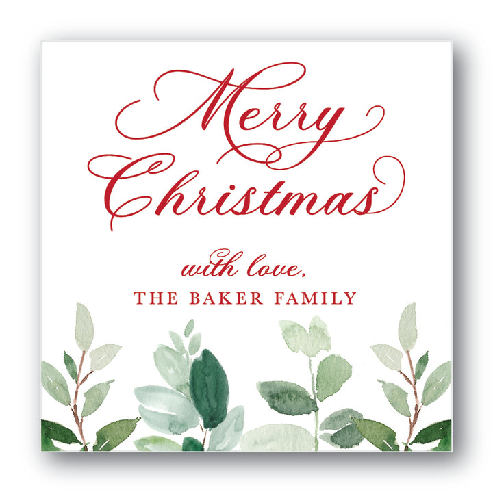 The Baker Family Christmas Sticker