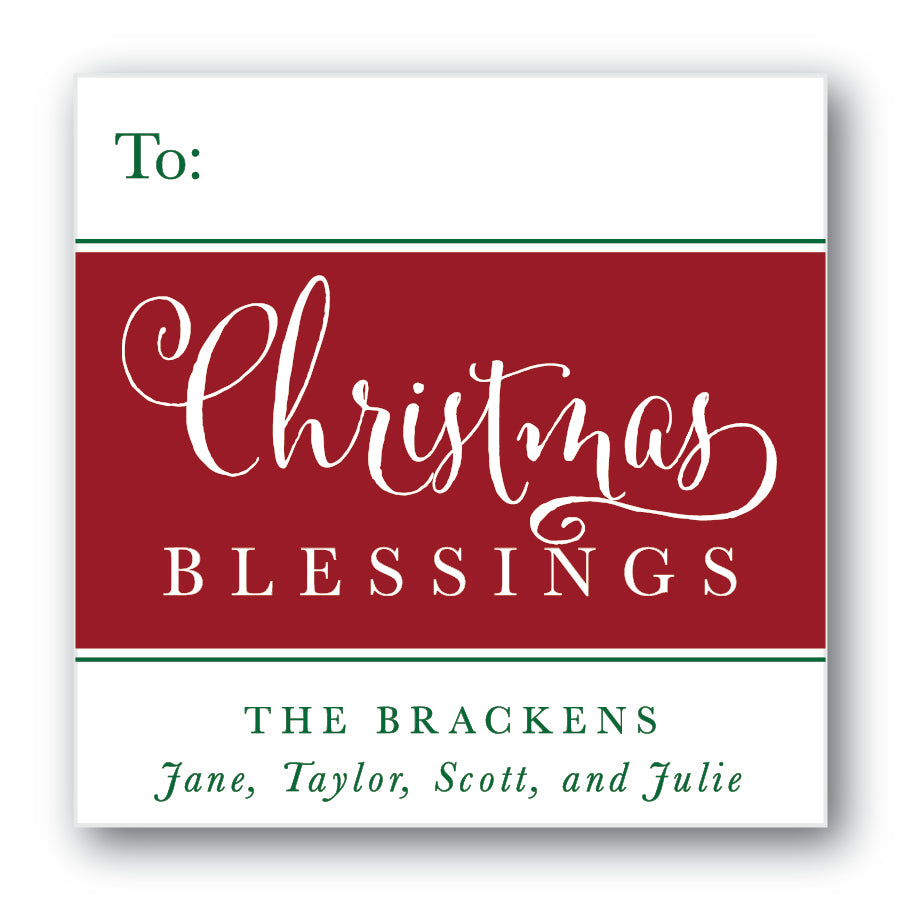 The Brackens Christmas Sticker