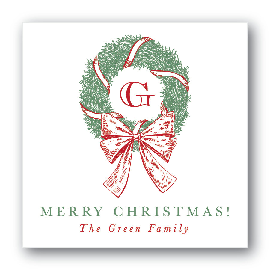 The Green Family Christmas Sticker