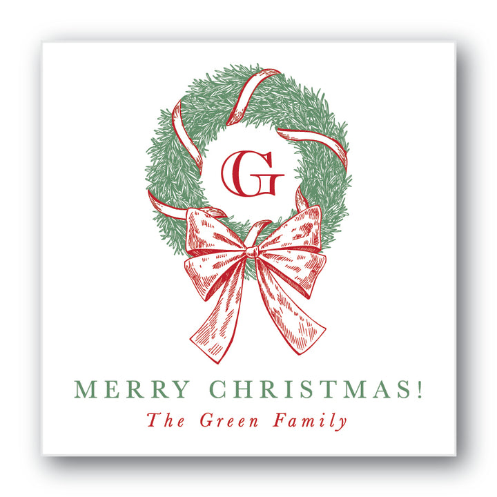 The Green Family Christmas Sticker