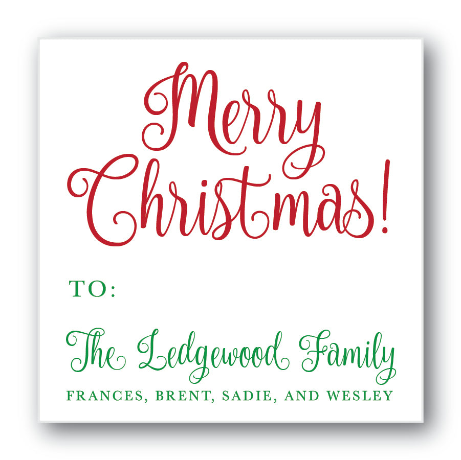 The Ledgewood Family Christmas Sticker