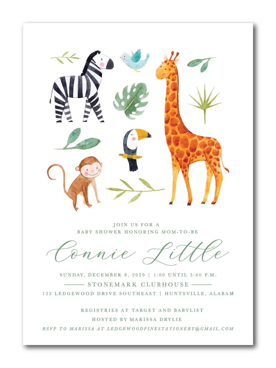 The Connie Baby Shower Invitation