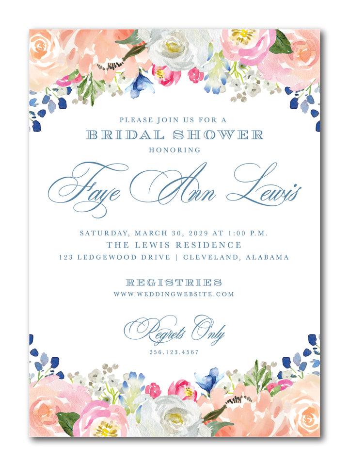 The Faye Bridal Shower Invitation