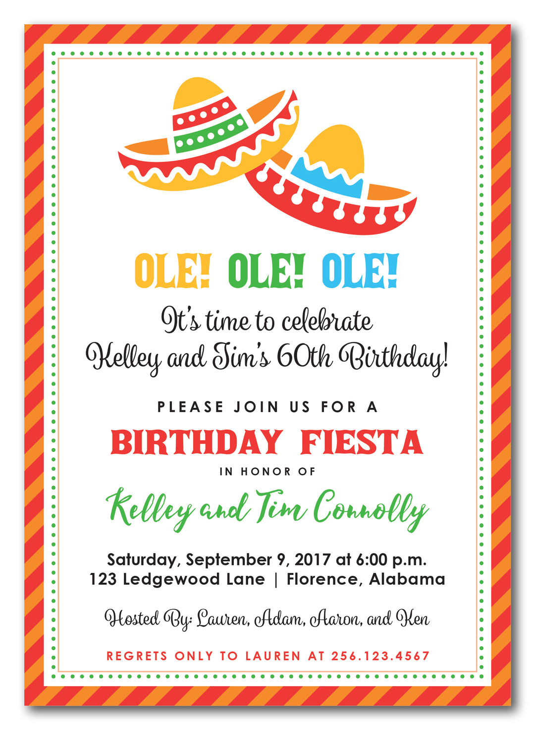 The Fiesta II Birthday Party Invitation