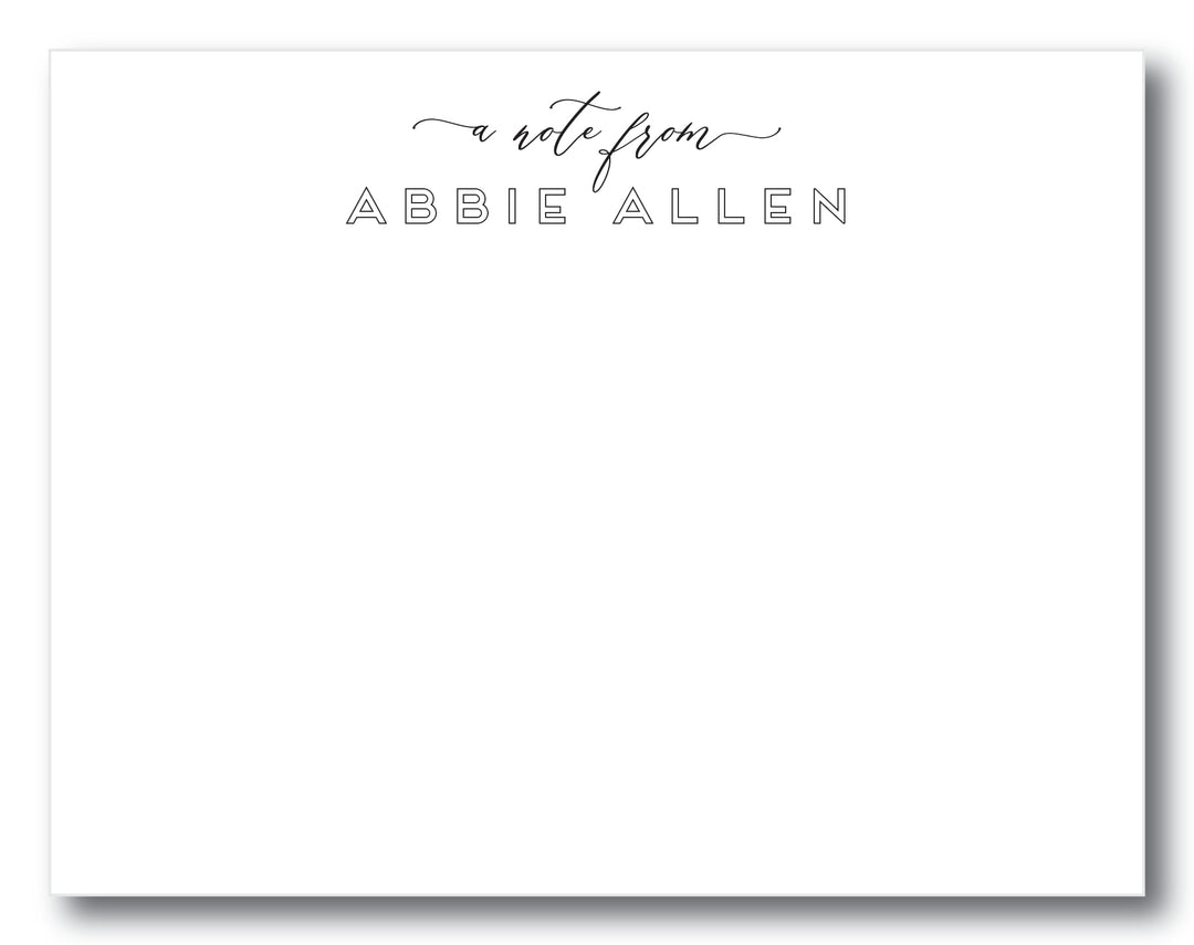 The Abbie Flat Note Card