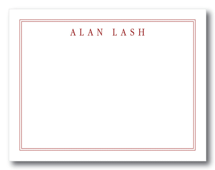 The Alan Flat Note Card