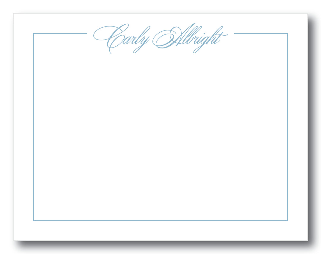 Personalized Professional FLAT CARD Stationery for Men or Women, Formal  Business Stationary Note Cards and Envelopes- PRESTIGE FLAT - Yahoo Shopping