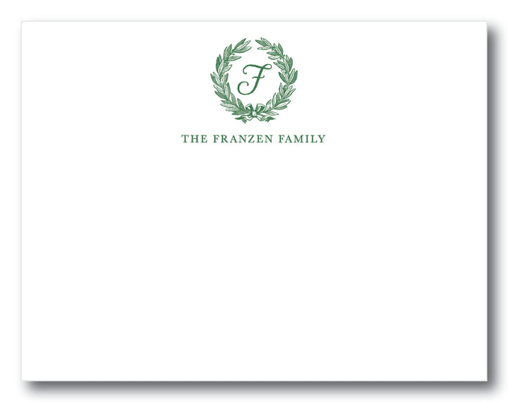 The Franzen Family Flat Note Card