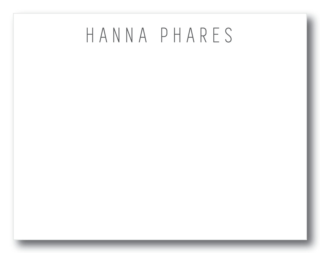 The Hanna Flat Note Card