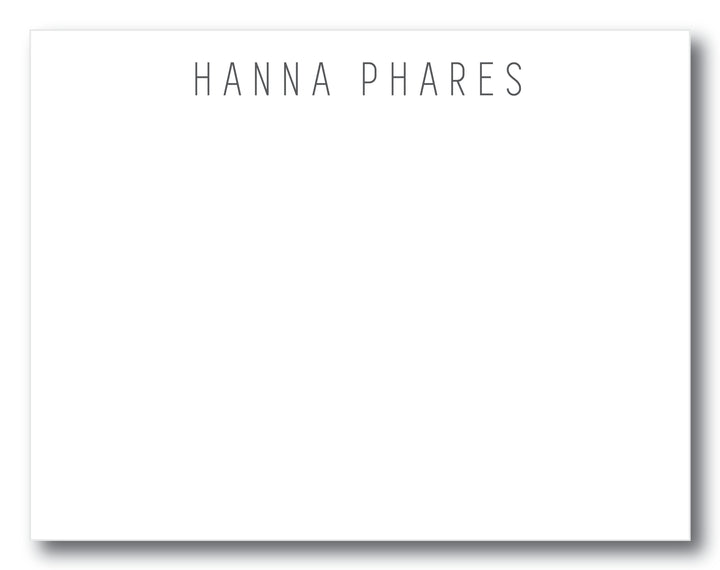 The Hanna Flat Note Card