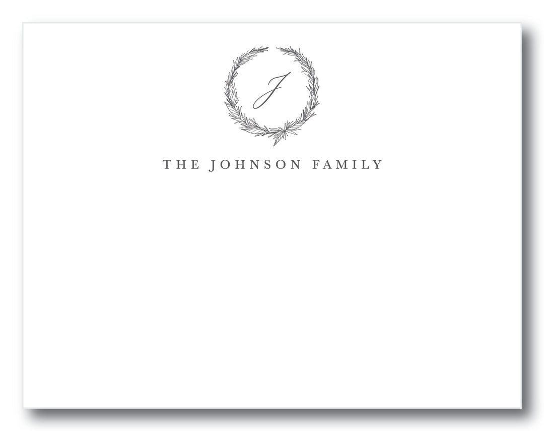 The Johnson Family Flat Note Card
