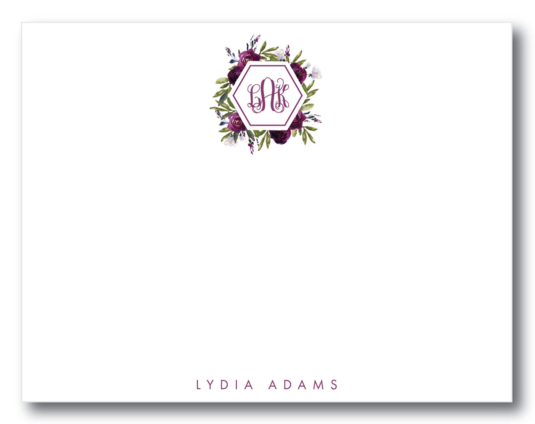 Personalized Flat Notes - Custom Stationery Cards - LillyBellePaperie