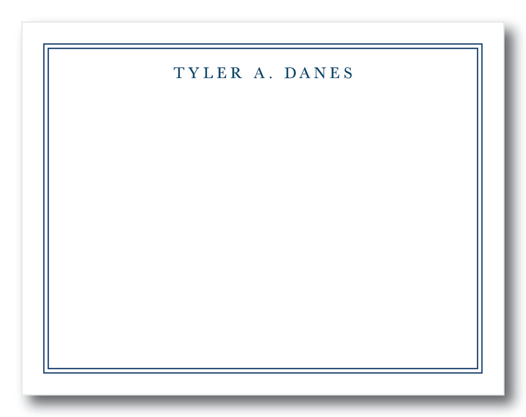The Tyler II Flat Note Card