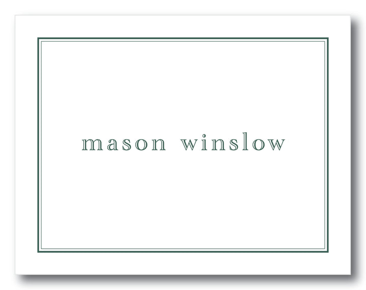 The Mason Folded Note Card