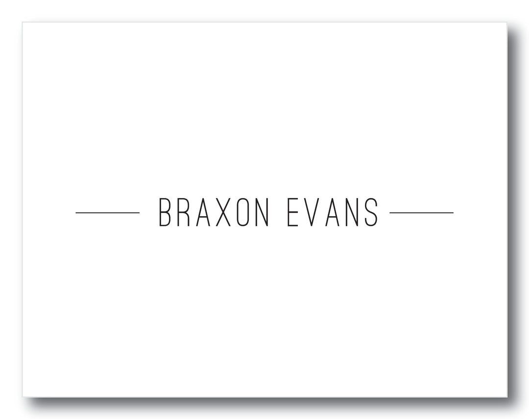 The Braxon Folded Note Card