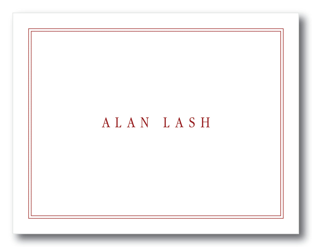 The Alan Folded Note Card