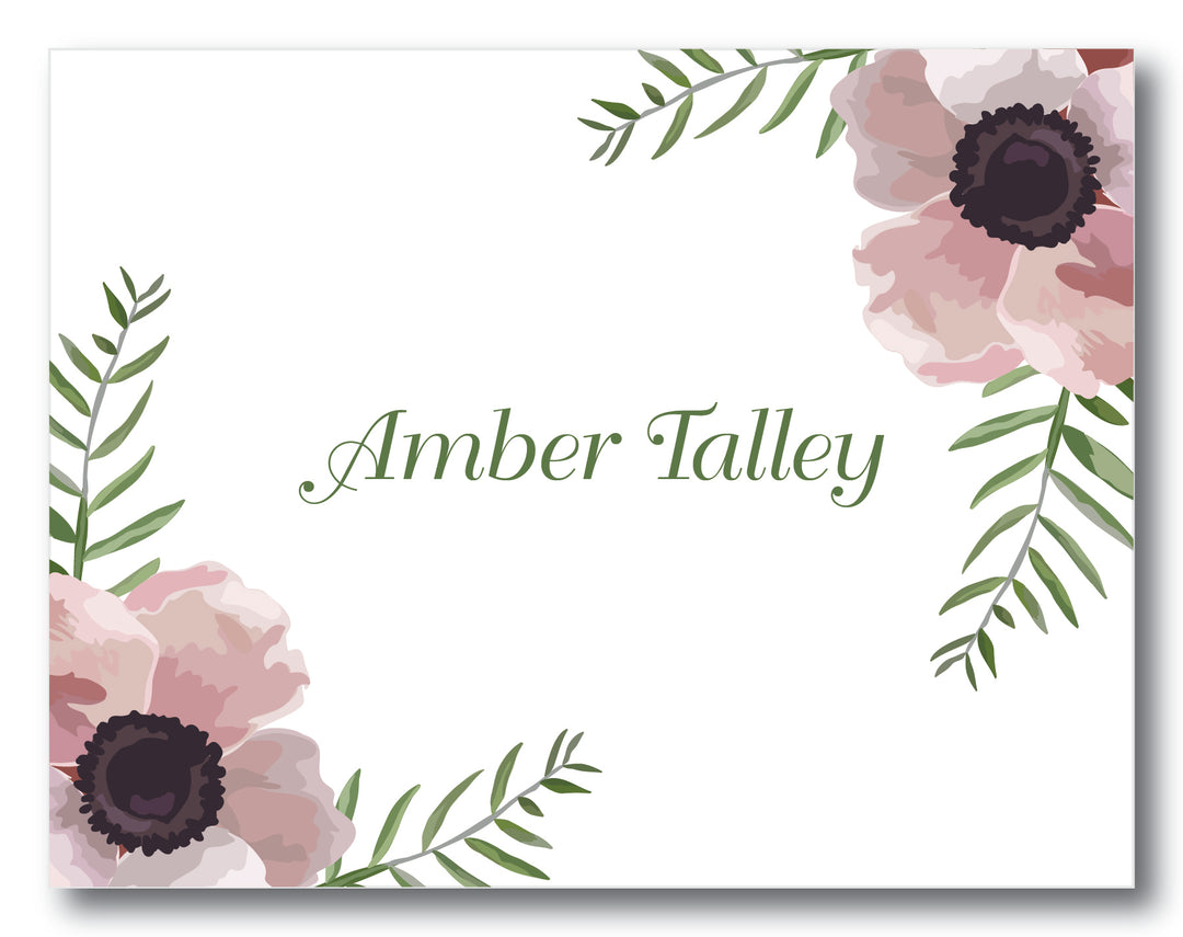 The Amber Folded Note Card