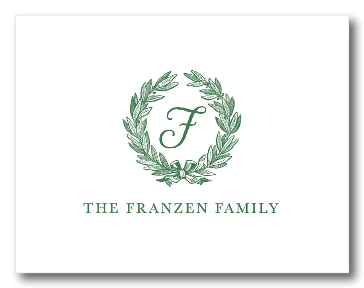 The Franzen Family Folded Note Card