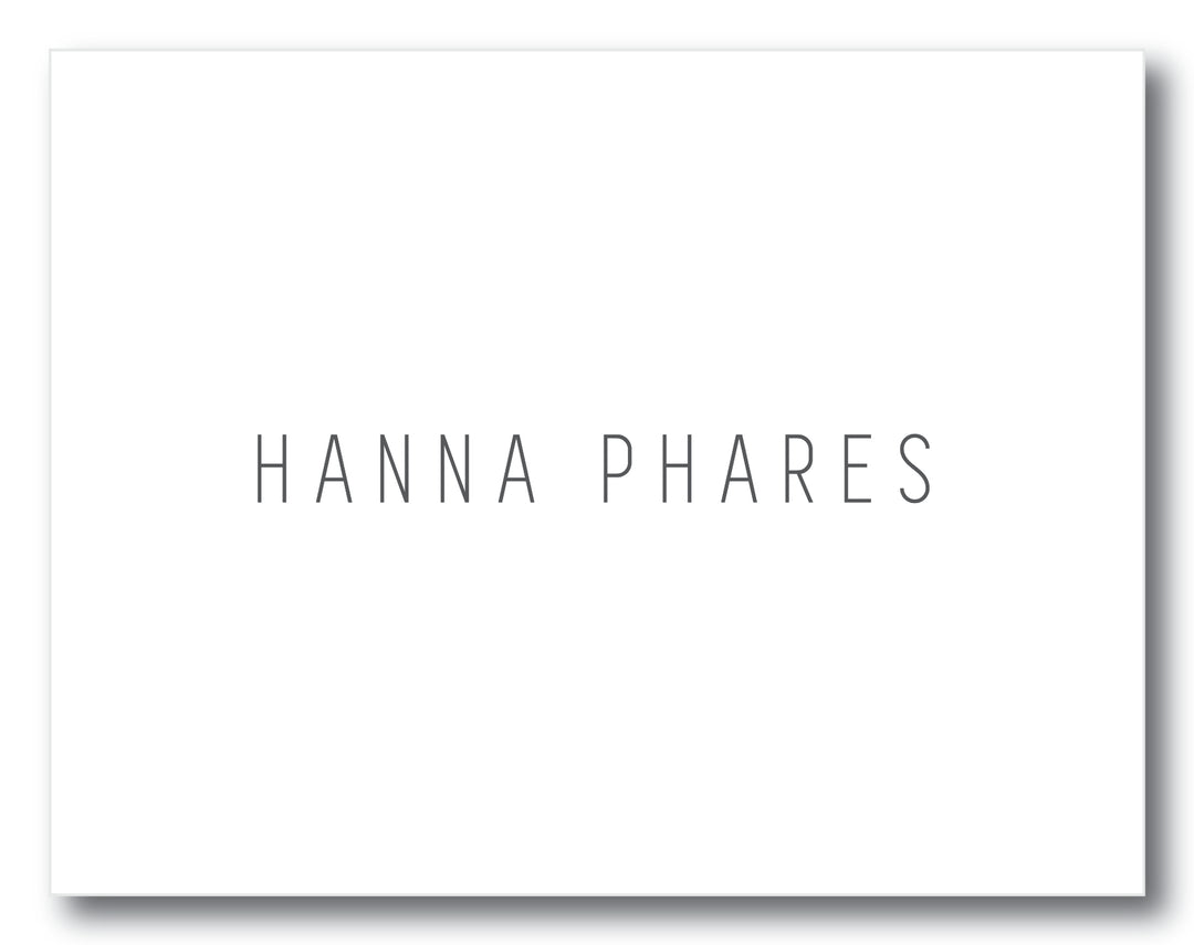 The Hanna Folded Note Card