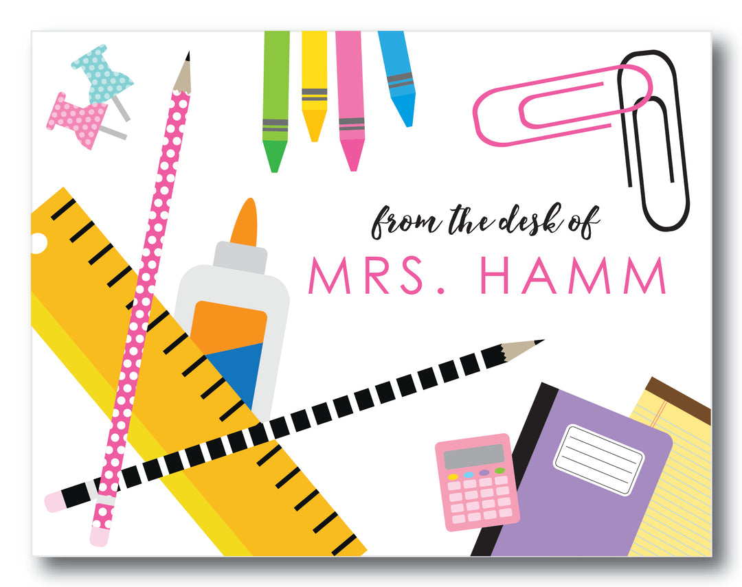 The Mrs. Hamm Folded Note Card