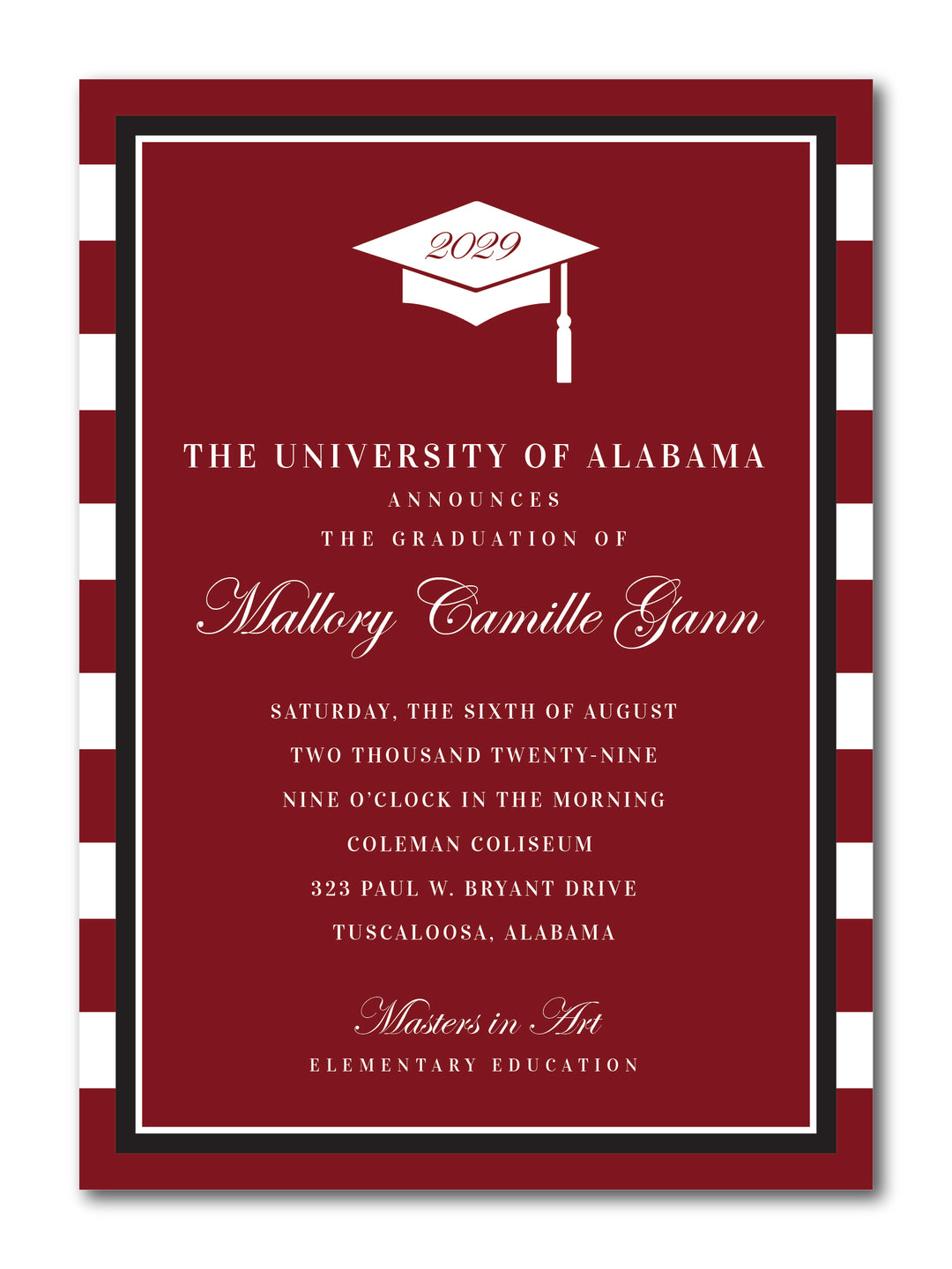 The Mallory Graduation Announcement