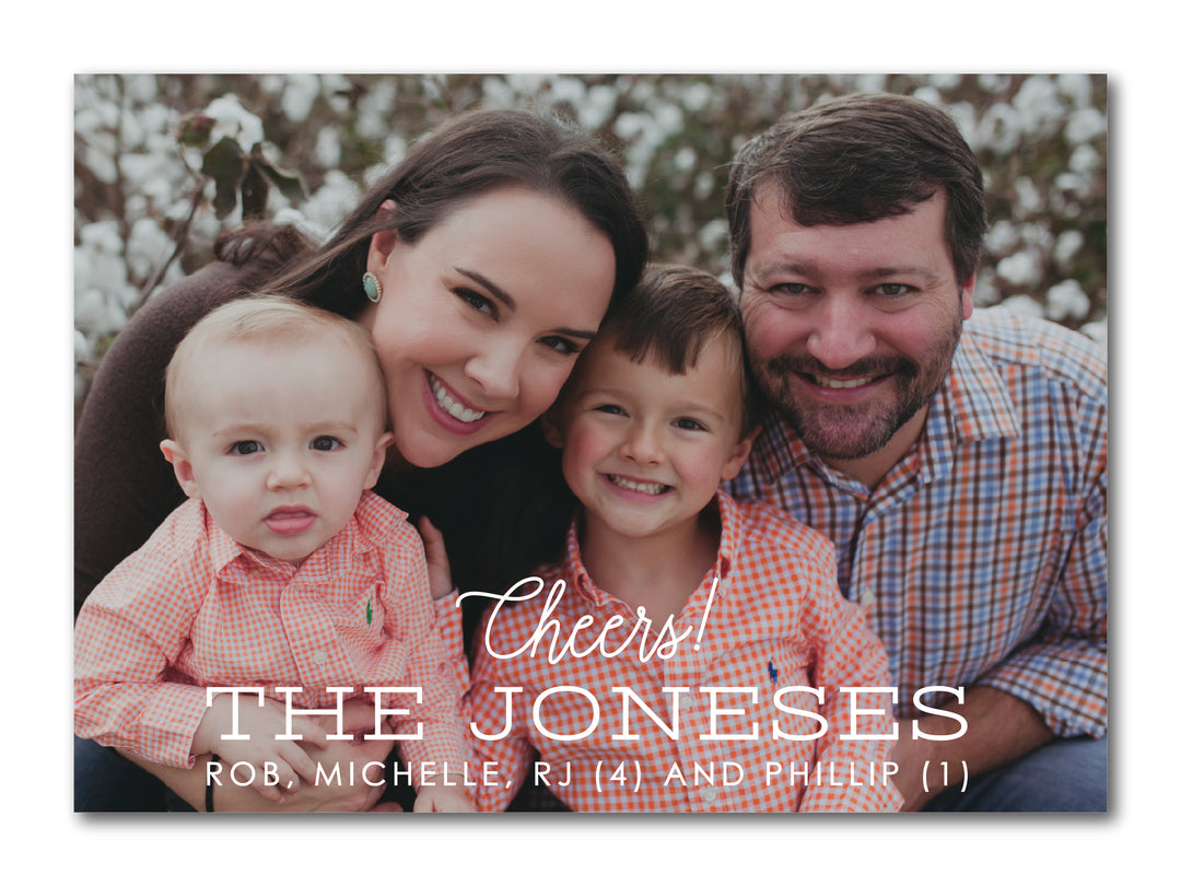 The Jones Christmas Card
