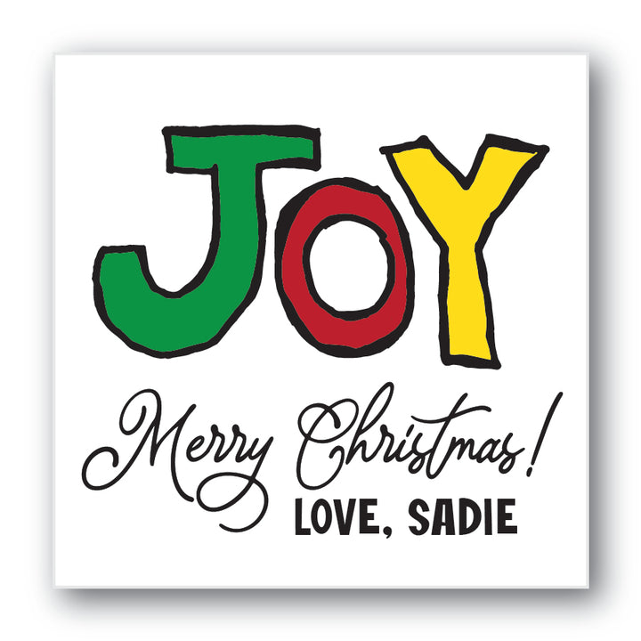 The Joy Christmas Sticker
