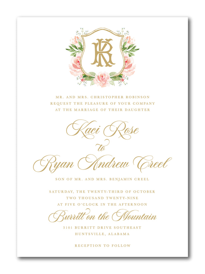 The Kaci Wedding Invitation