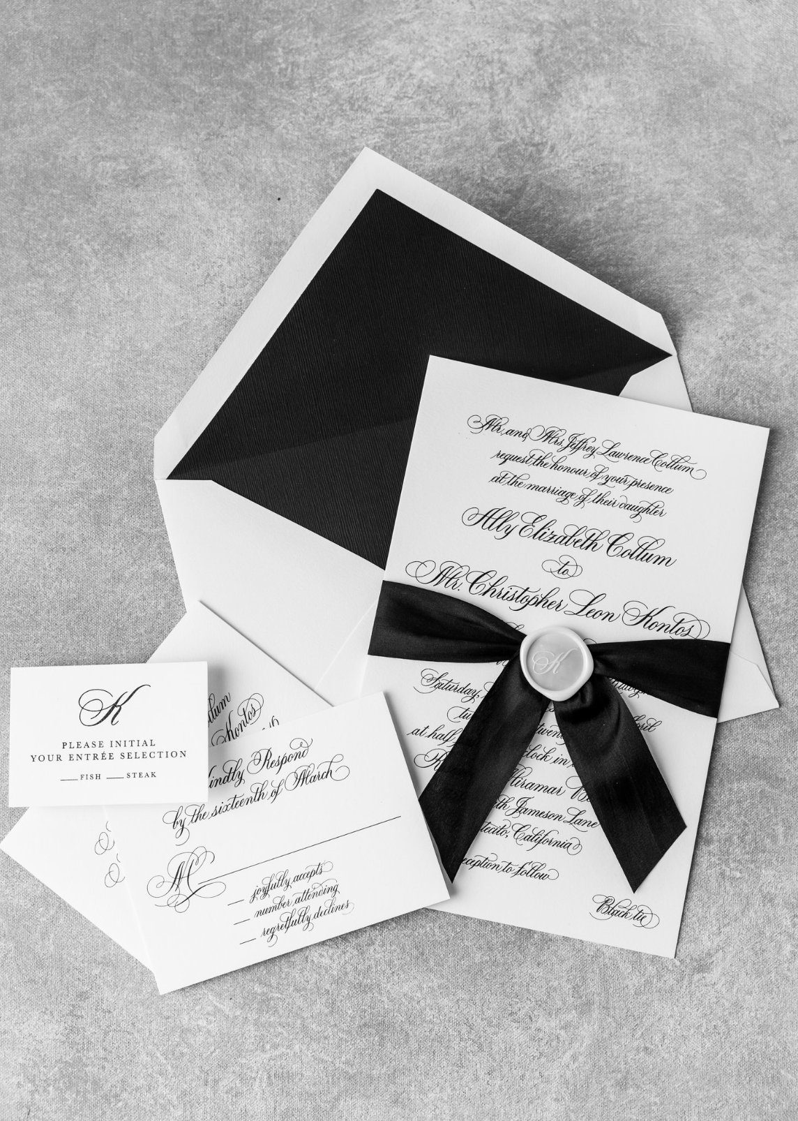Ledgewood-Fine-Stationery-Wedding-Invitations-Custom-Calligraphy