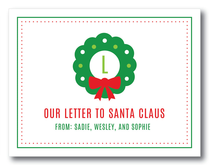 The Sadie, Wesley, and Sophie Letter to Santa