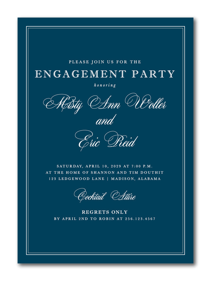 The Misty Engagement Party Invitation