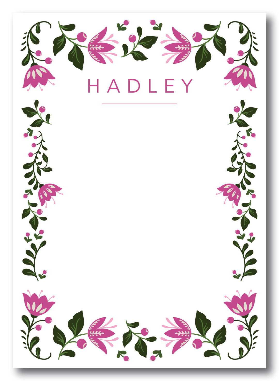 The Hadley Notepad