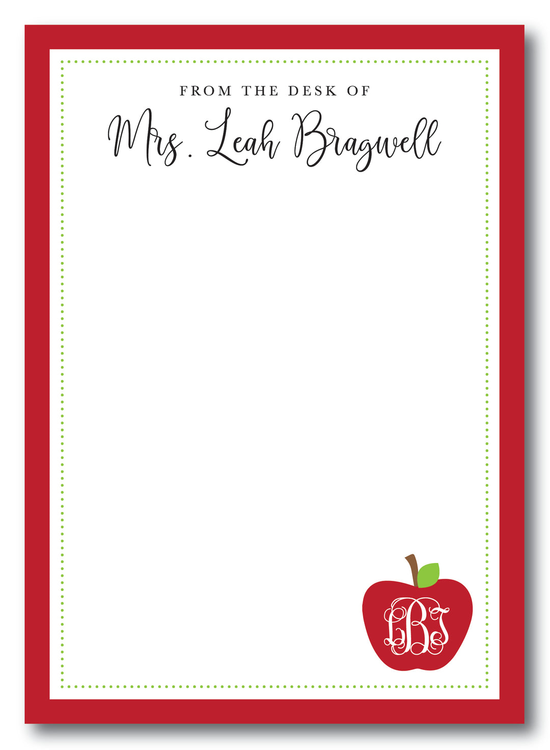 The Mrs. Bragwell Notepad