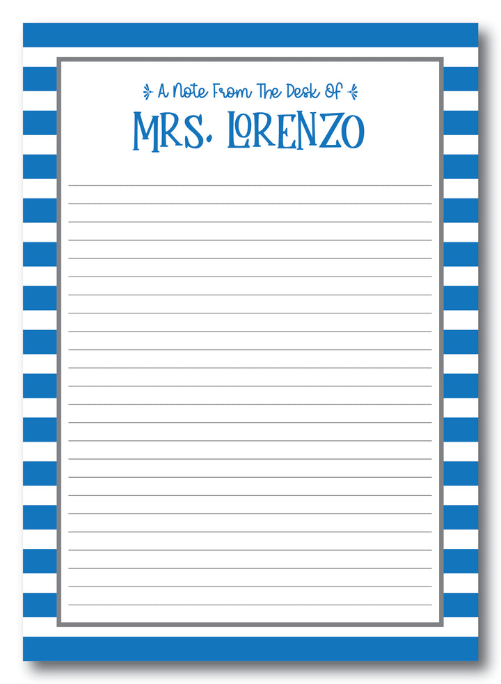 The Mrs. Lorenzo Notepad