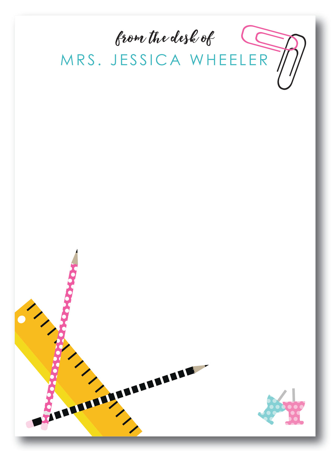 The Mrs. Wheeler Notepad