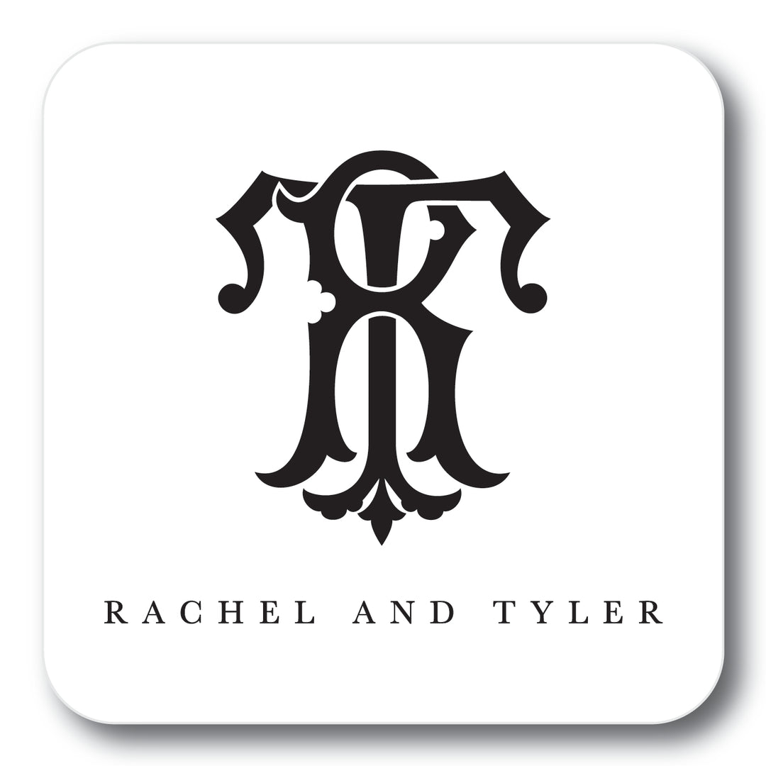 The Rachel and Tyler Personalized Coaster