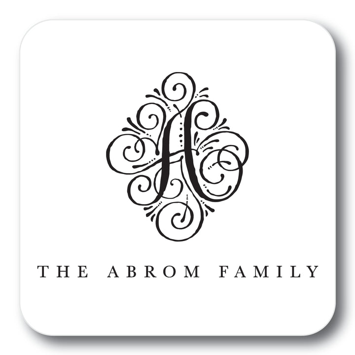 The Abrom Family Personalized Coaster