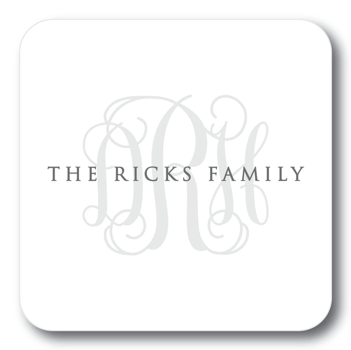 The Ricks Family Personalized Coaster