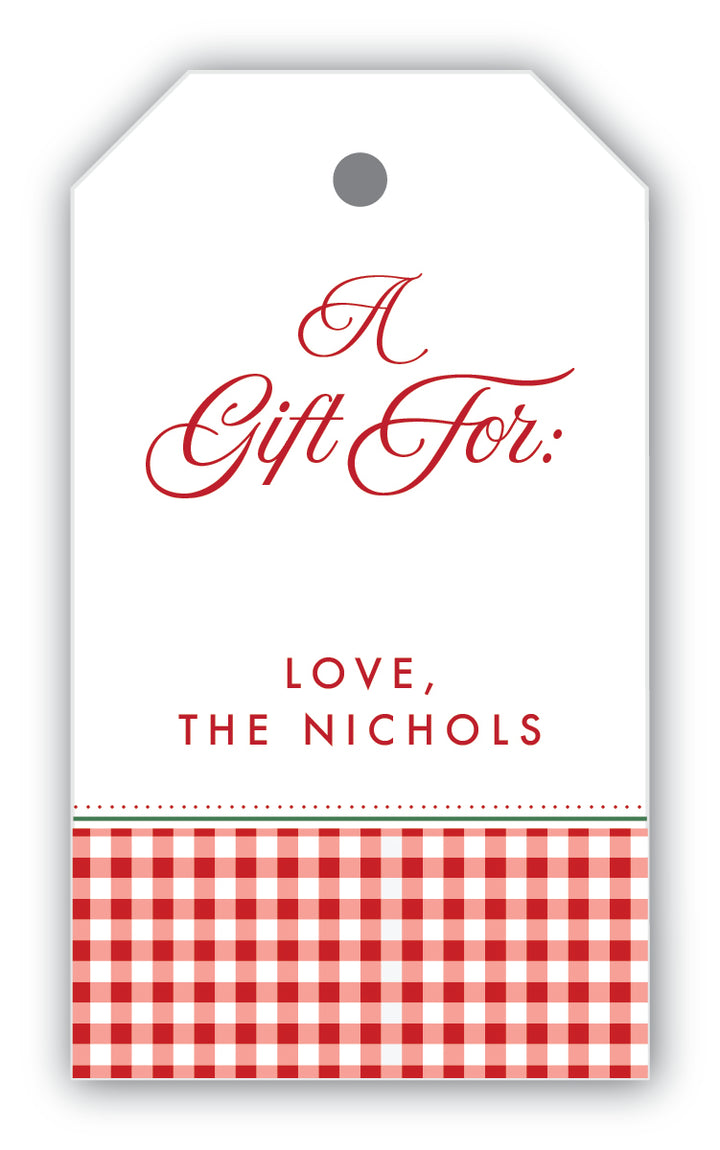 The Nichols Personalized Gift Tag