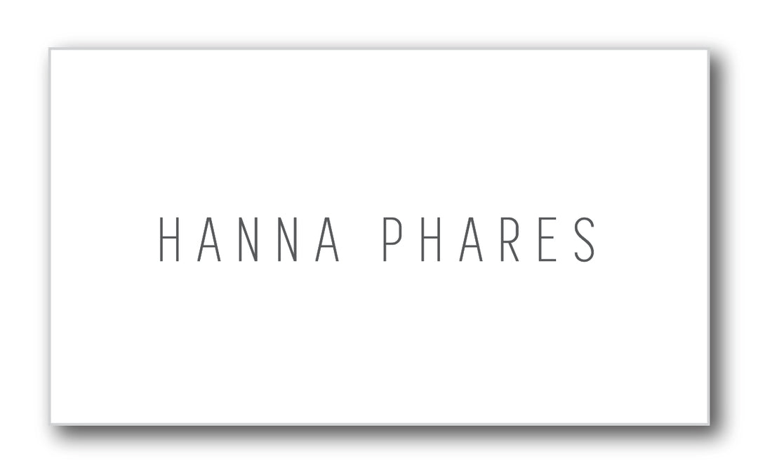 The Hanna Place Card
