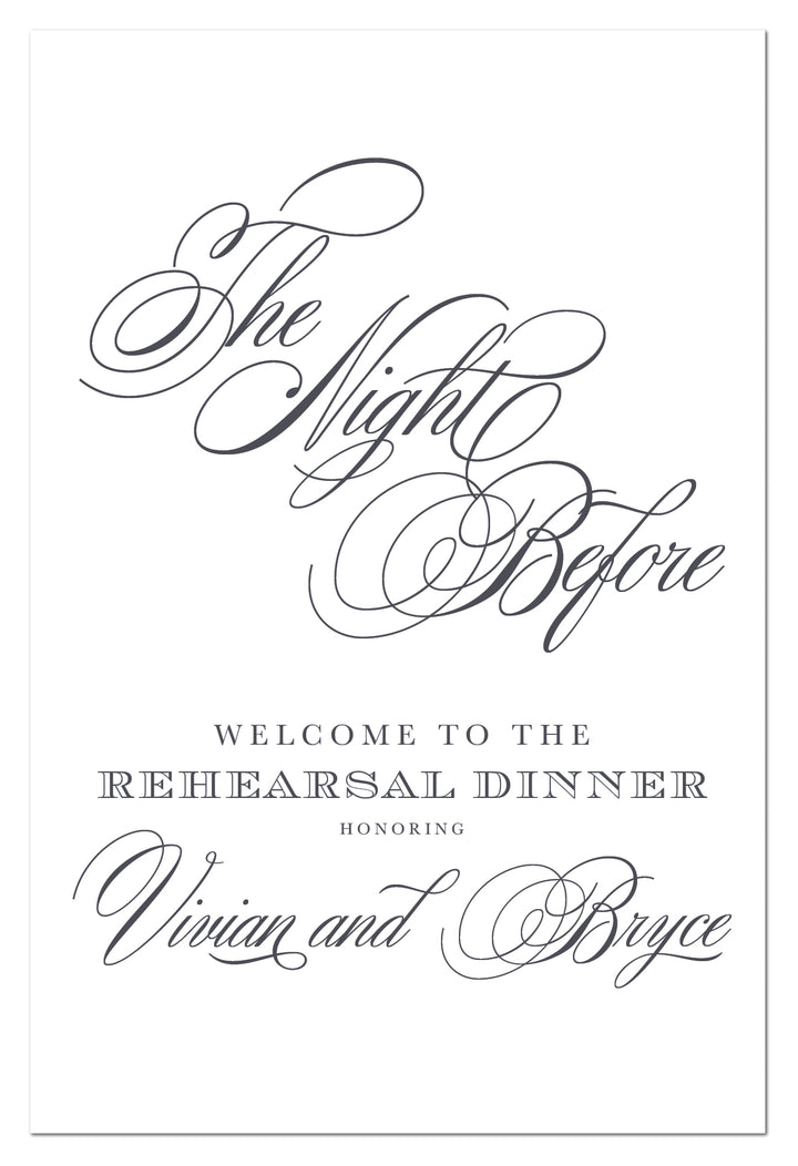 The Bryce Rehearsal Dinner Welcome Sign