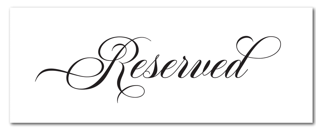 The Abby Reserved Sign