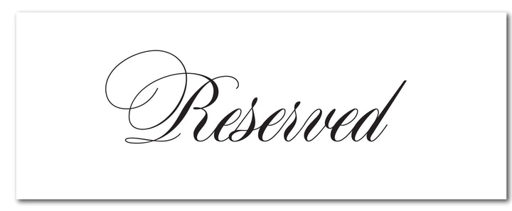 The Madison Reserved Sign
