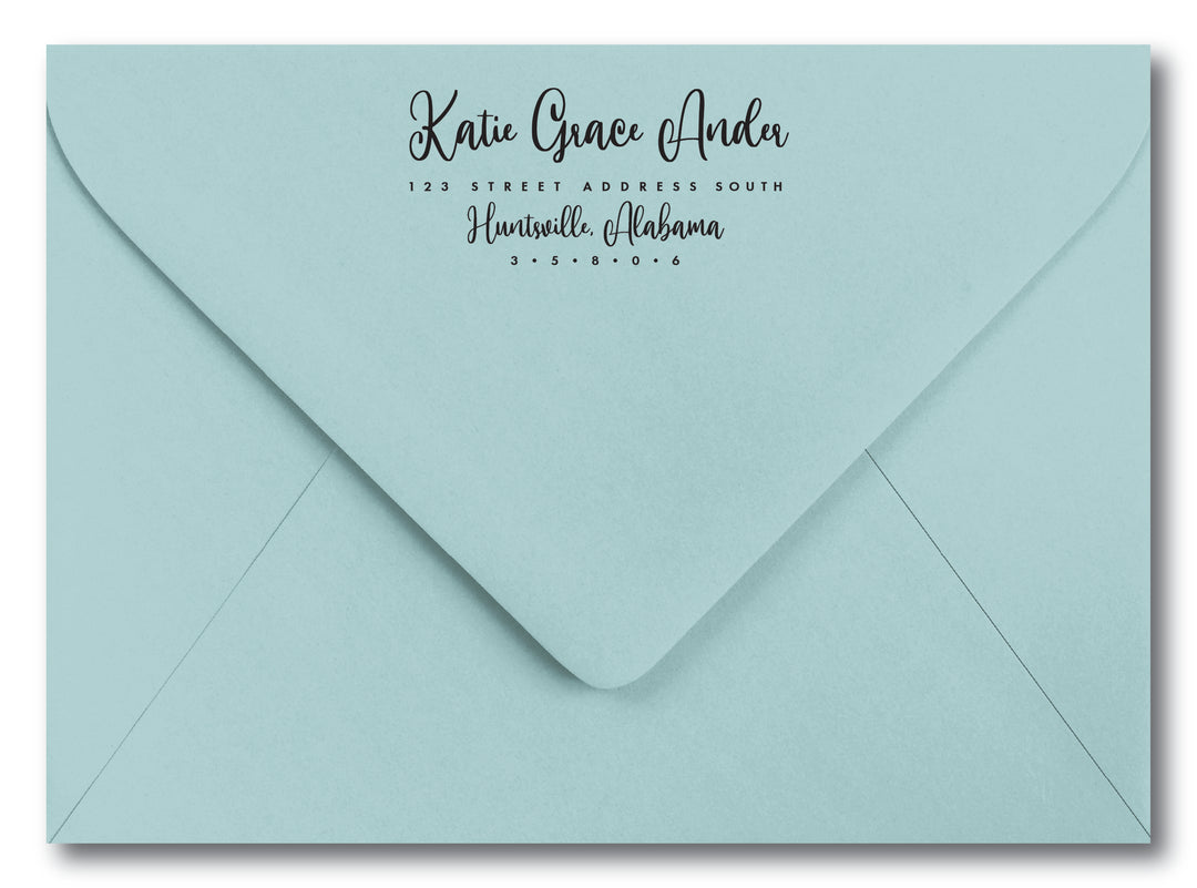 The Katie Grace Return Address Stamp