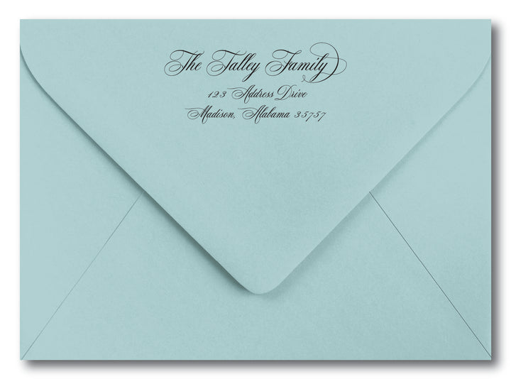 The Talley Family Return Address Stamp