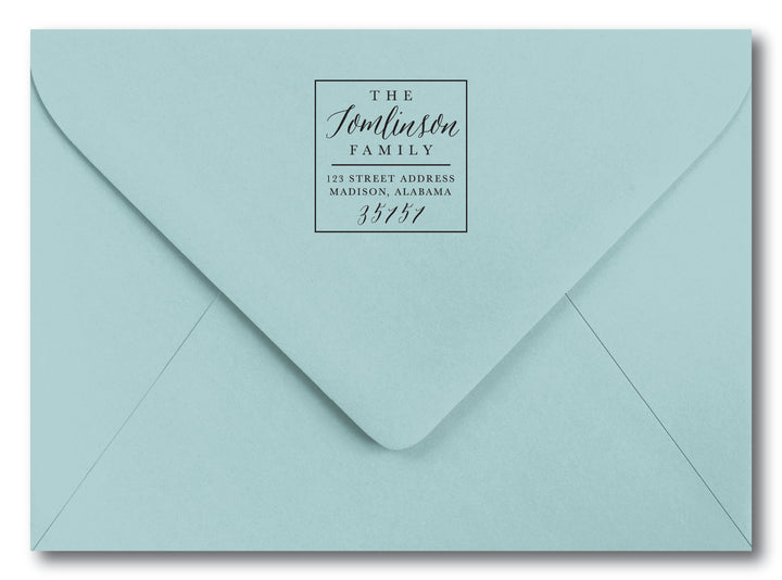 The Tomlinson Family Return Address Stamp