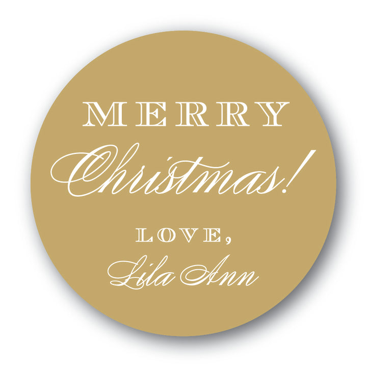 The Lila Ann Christmas Round Sticker