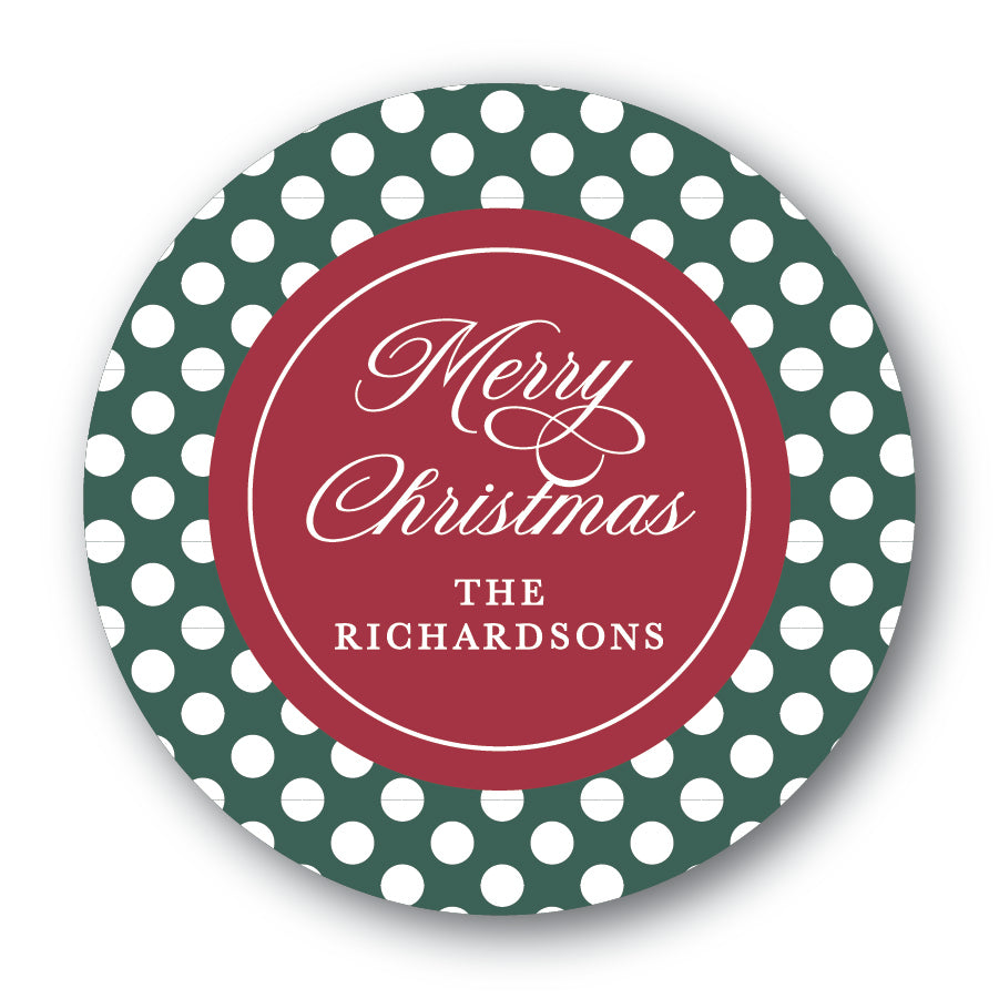 The Richardsons Christmas Round Sticker